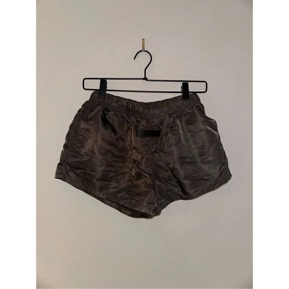 Essentials Fear of God Iron Running Shorts Men’s S Dark Green